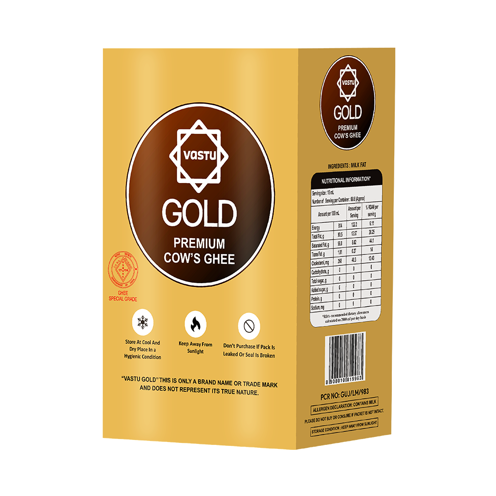 Vastu Cows Gold Ghee Tetra Pack(Pack of 1)