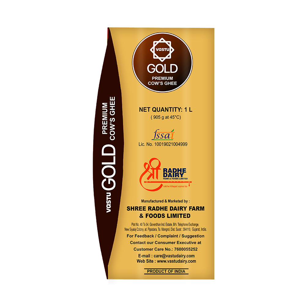 Vastu Cows Gold Ghee Tetra Pack(Pack of 1)