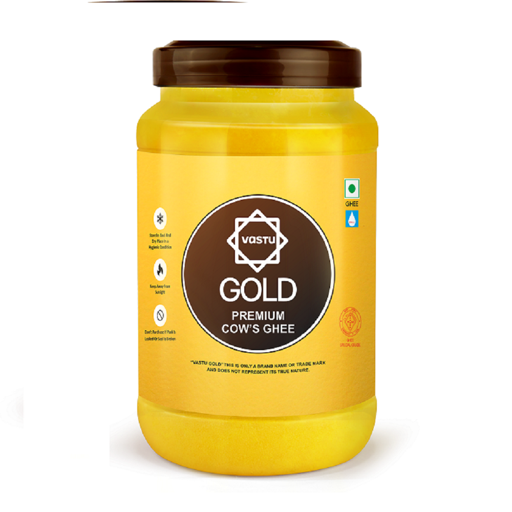 Vastu Cows Gold Ghee Jar Combo (Pack of 2)