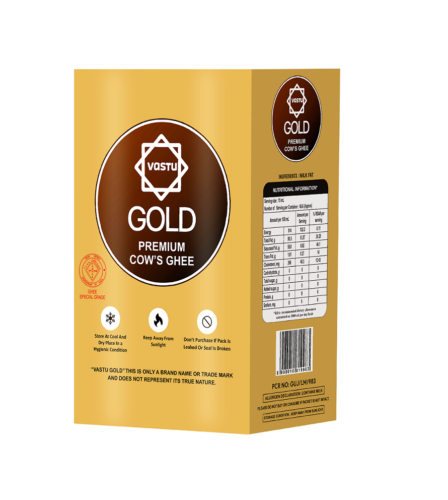 Vastu Cows Gold Ghee Tetrapack(Sikka Pack) Combo(Pack of 2)