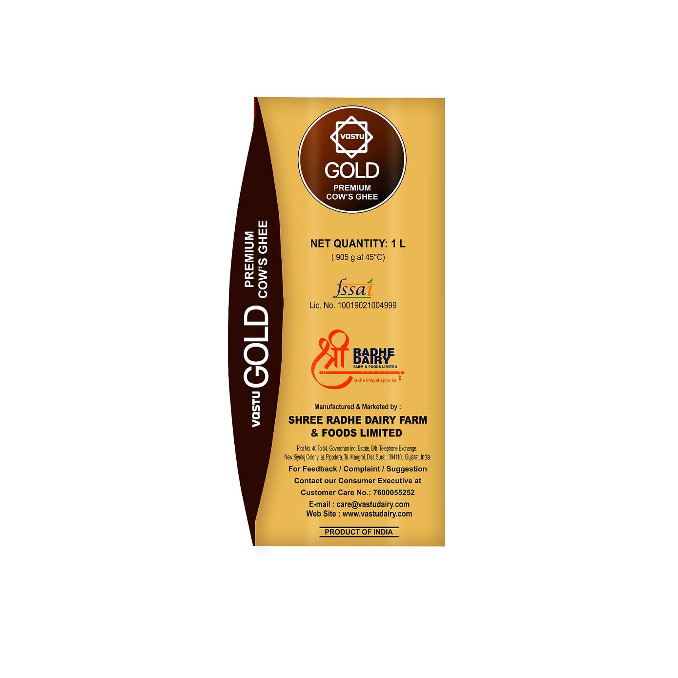 Vastu Cows Gold Ghee Tetrapack(Sikka Pack) Combo(Pack of 2)