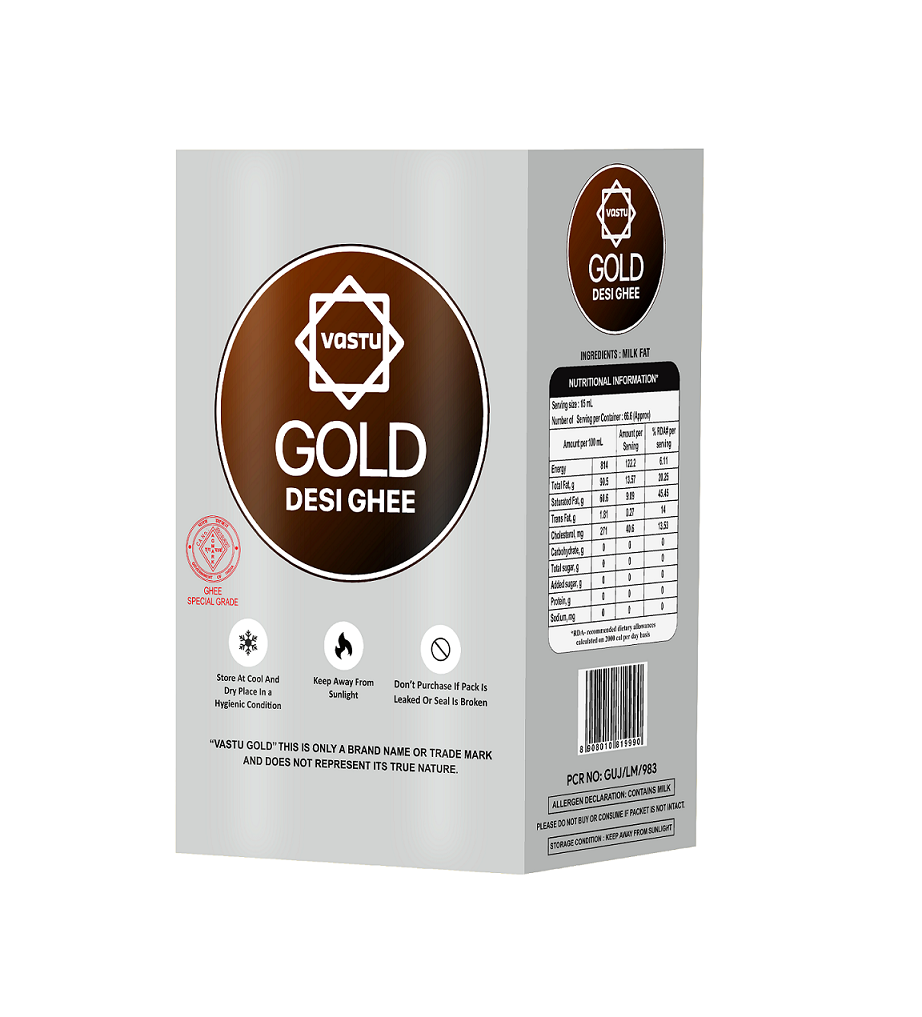 Vastu Desi Gold Ghee Tetrapack(Sikka Pack) Combo (Pack of 2)