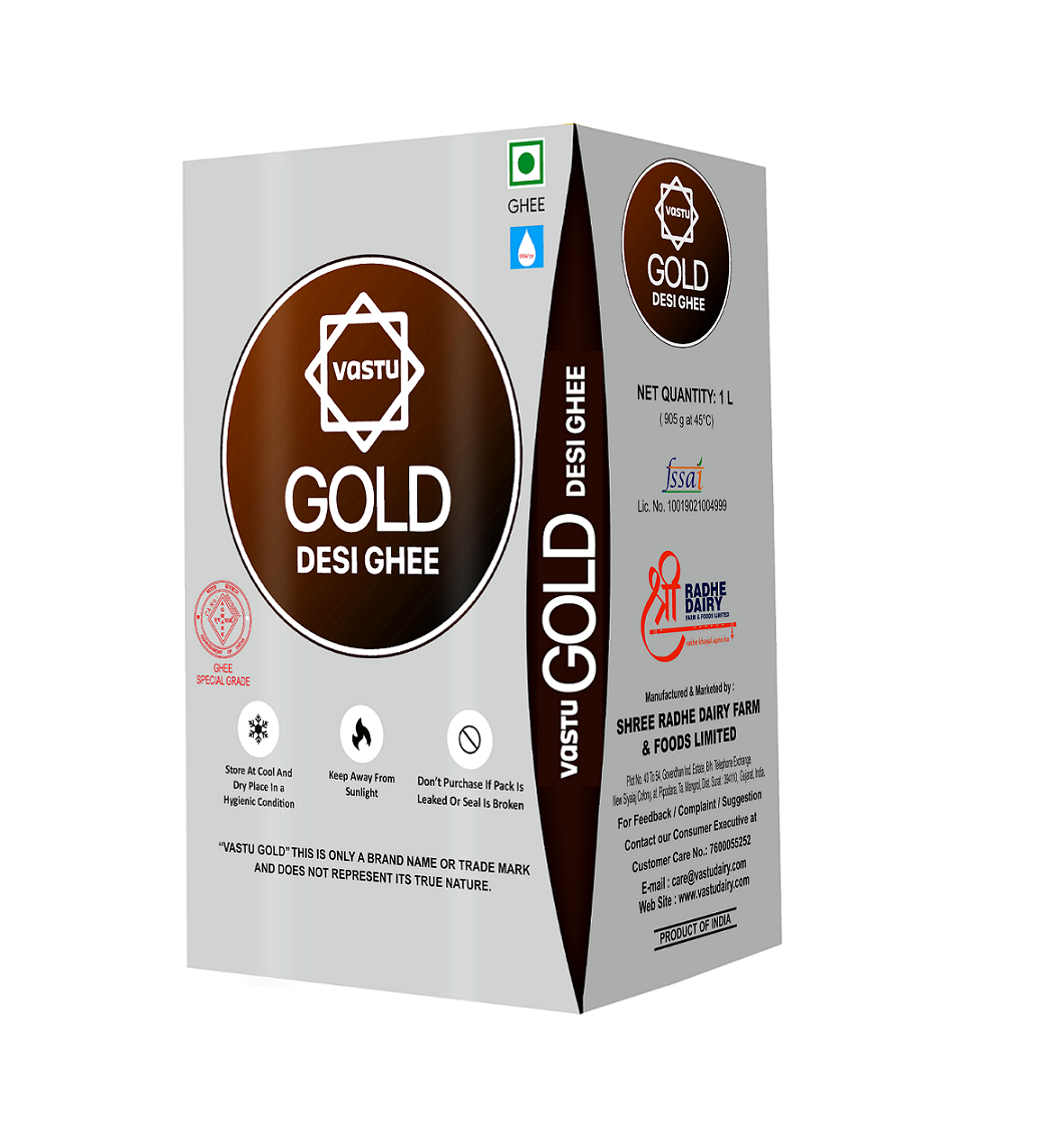 Vastu Desi Gold Ghee Tetrapack(Sikka Pack) Combo (Pack of 2)