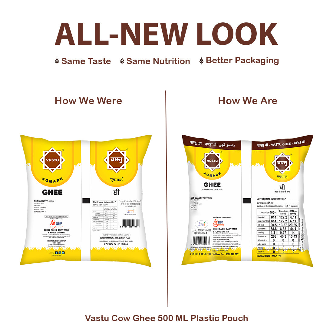 Vastu Cow Ghee Pouch- (Pack of 1)