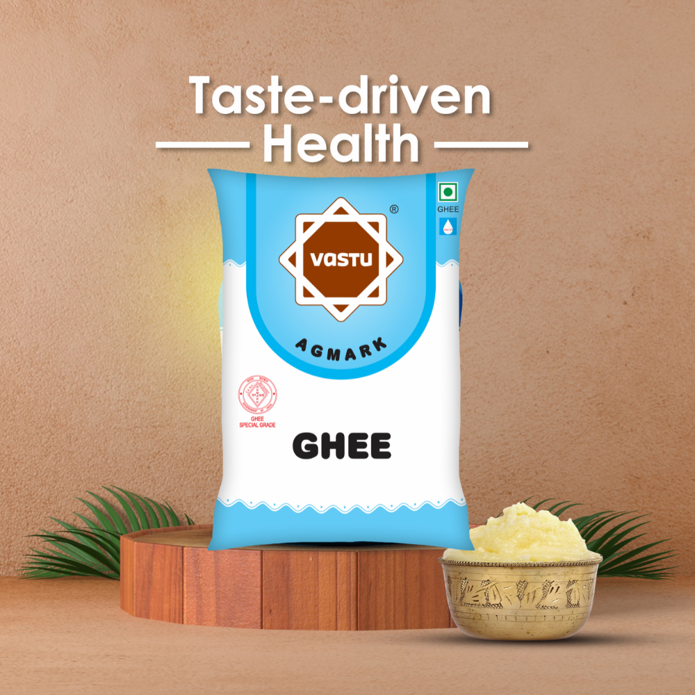 Vastu Desi Ghee Plastic Pouch (Pack of 1)