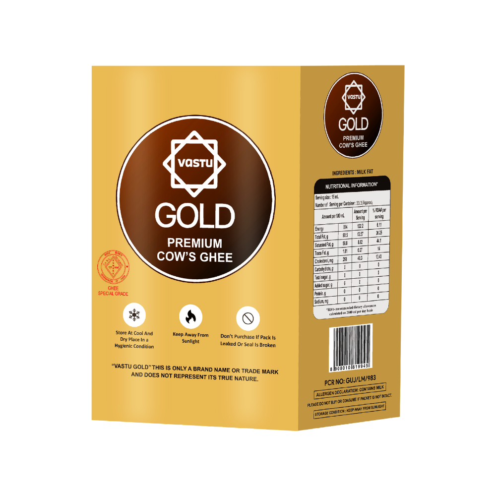 Vastu Cows Gold Ghee Tetrapack(Sikka Pack) Combo(Pack of 2)