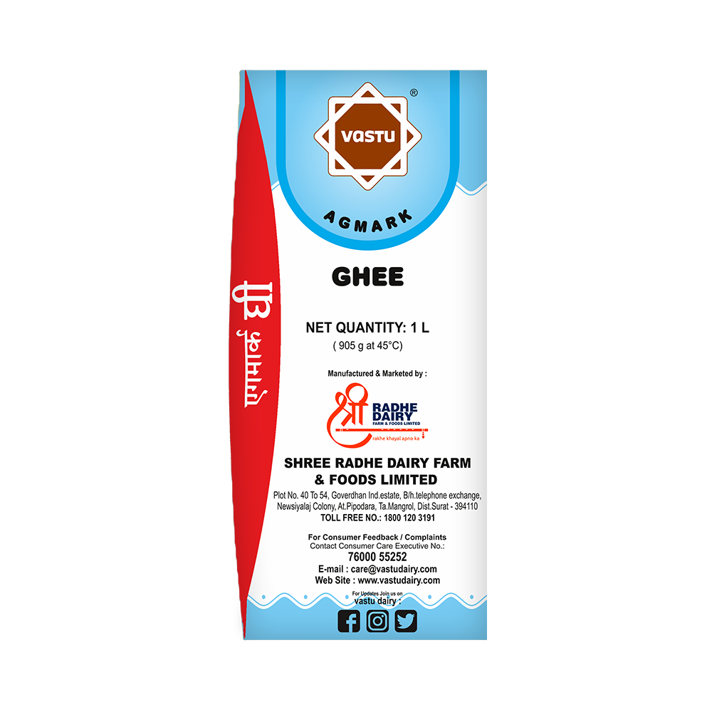 Vastu Desi Ghee Tetra Pack(Pack of 1)