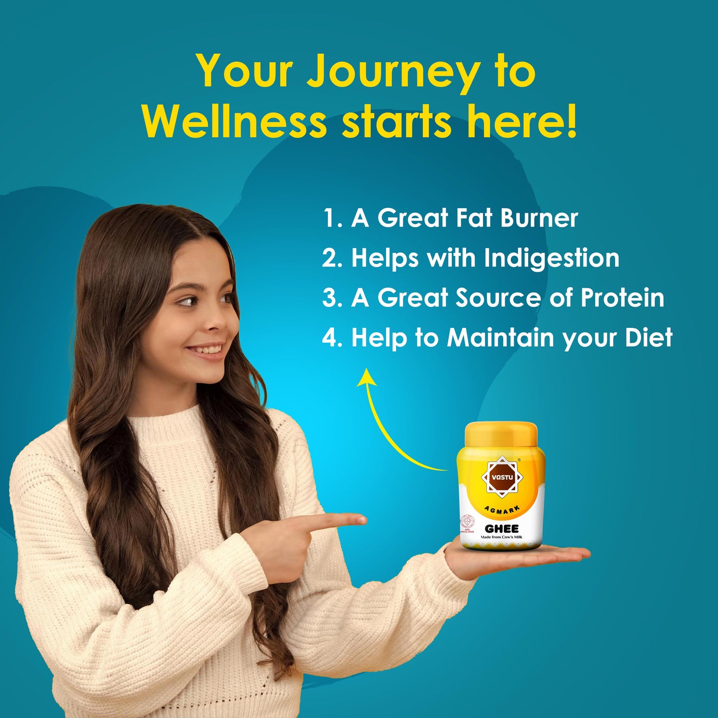 Vastu Cow Ghee Jar Combo -(Pack of 2)