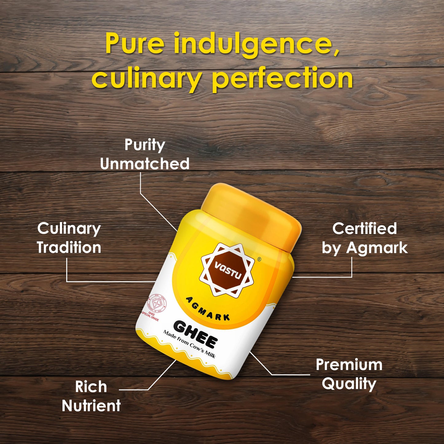 Vastu Cow Ghee Jar Combo -(Pack of 2)