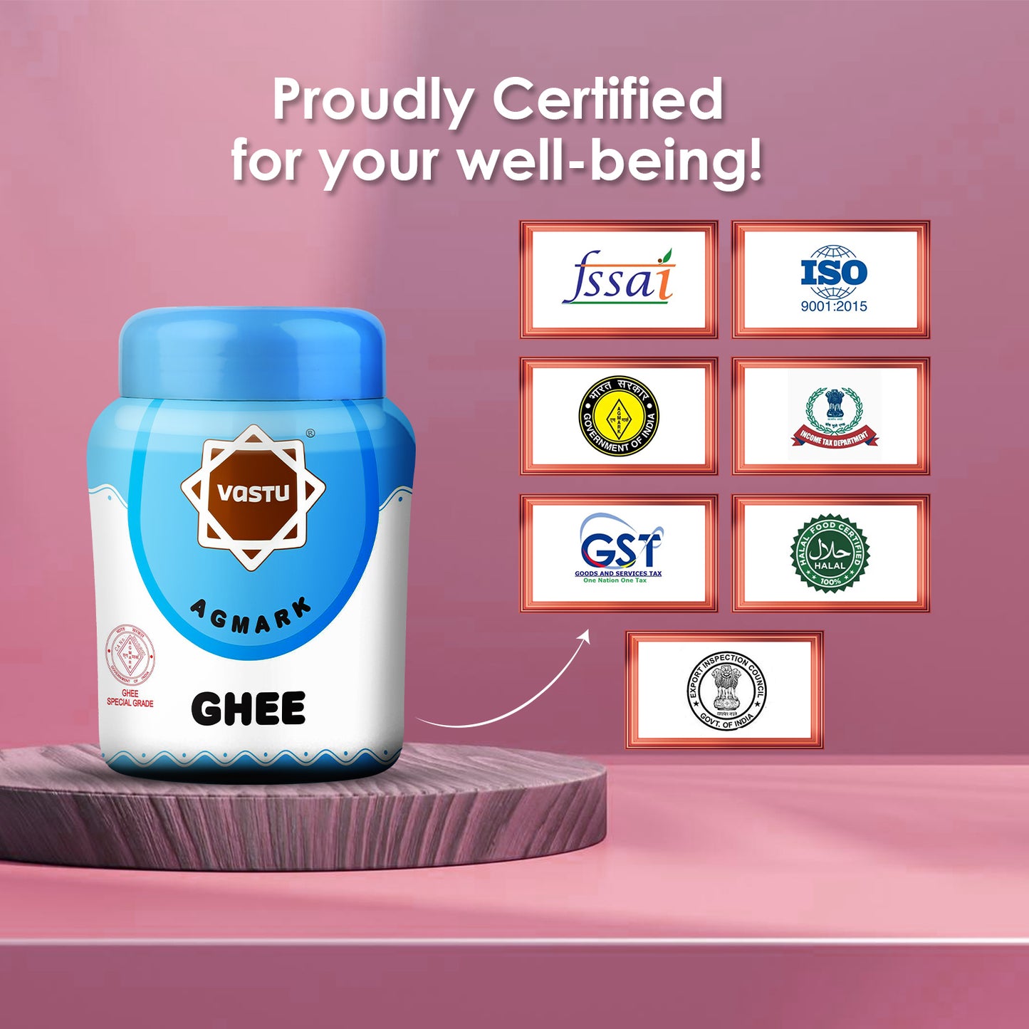 Vastu Desi Ghee Jar Combo (Pack of 2)