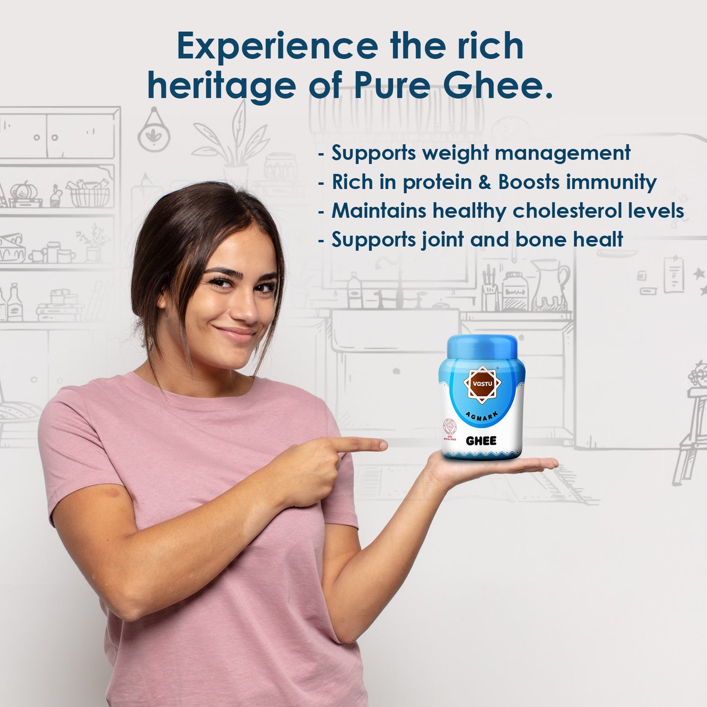 Vastu Desi Ghee Jar Combo (Pack of 2)