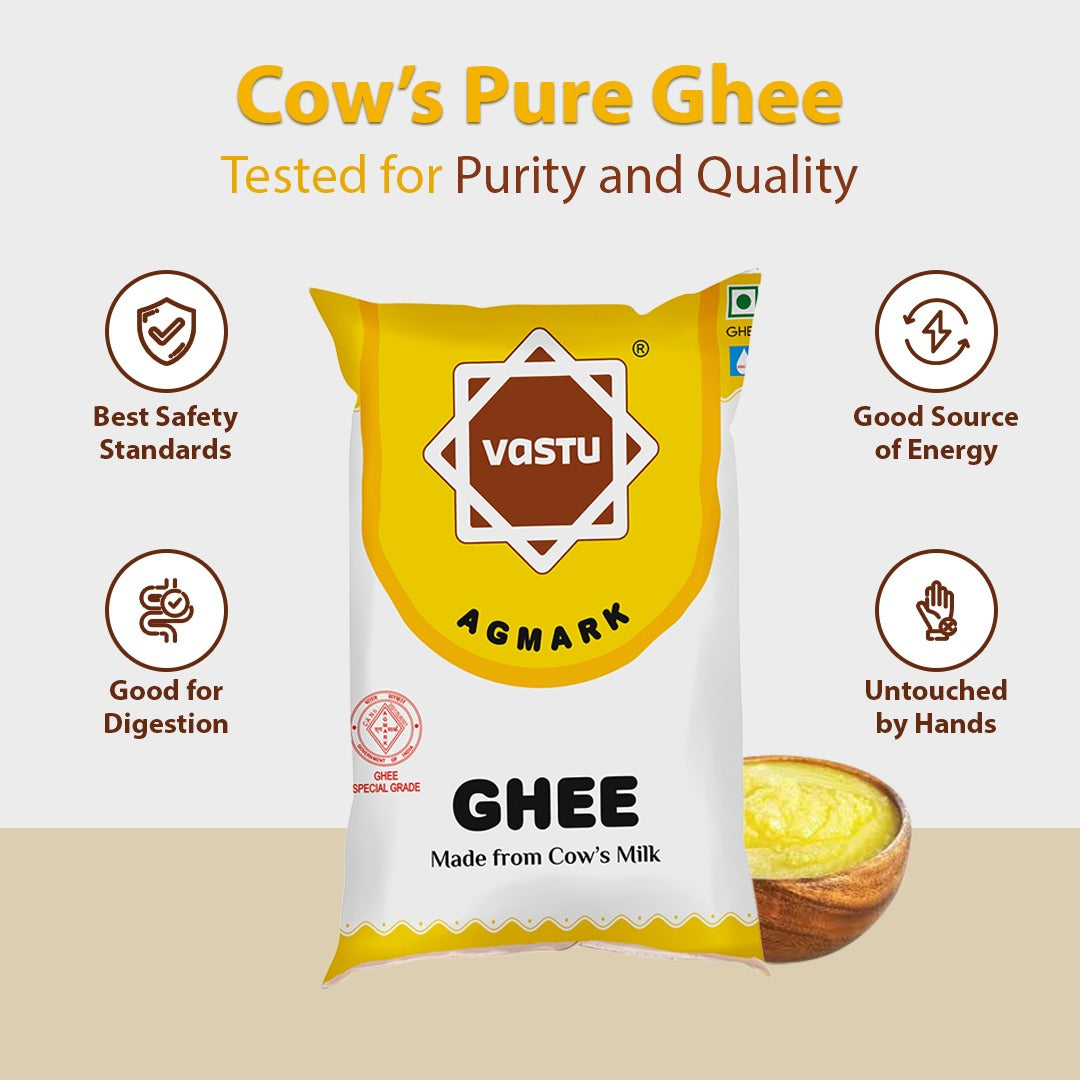 vastu Ghee 750 ML Cow Pouch