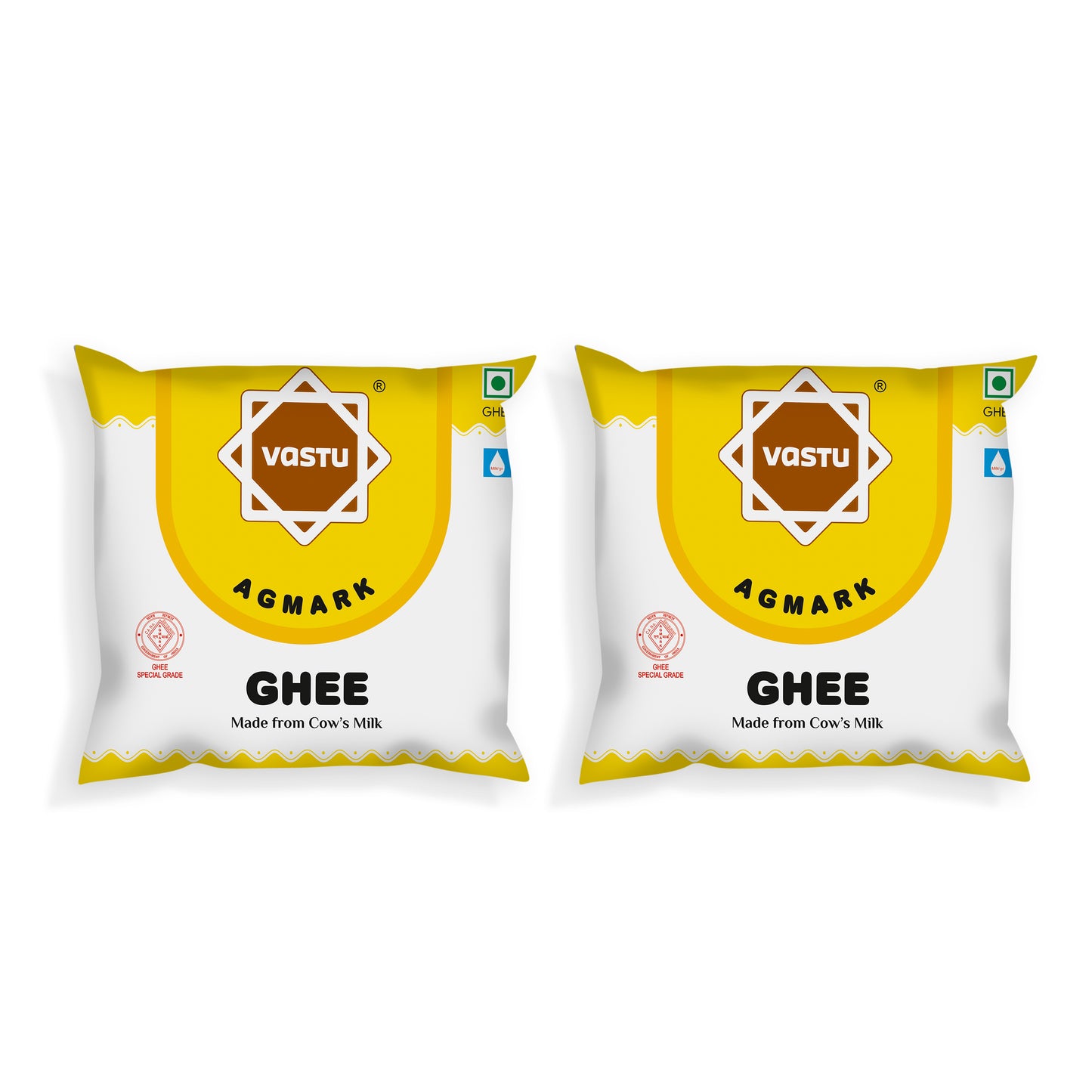 Vastu Cow Ghee Plastic Pouch Combo(Pack of 2)