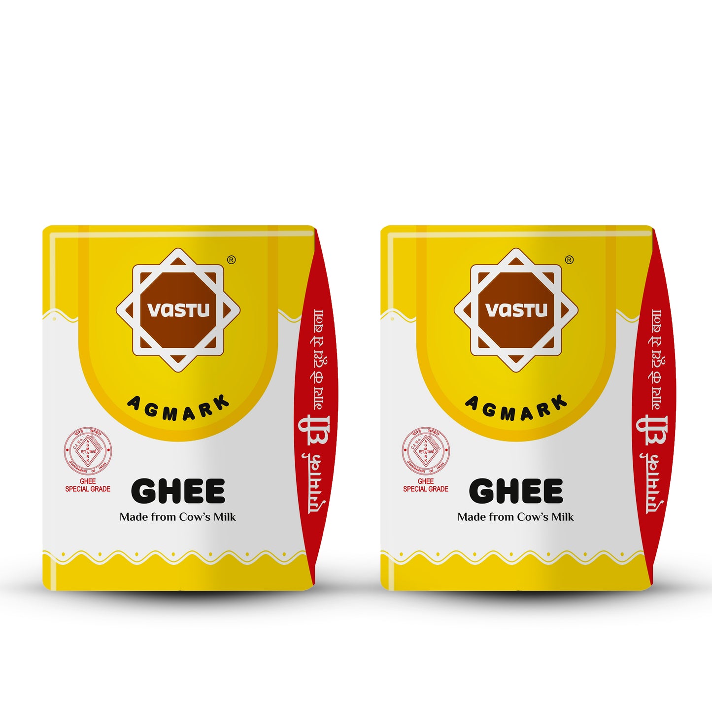 Vastu Cow Ghee Tetrapack(Sikka Pack) Combo-(Pack of 2)