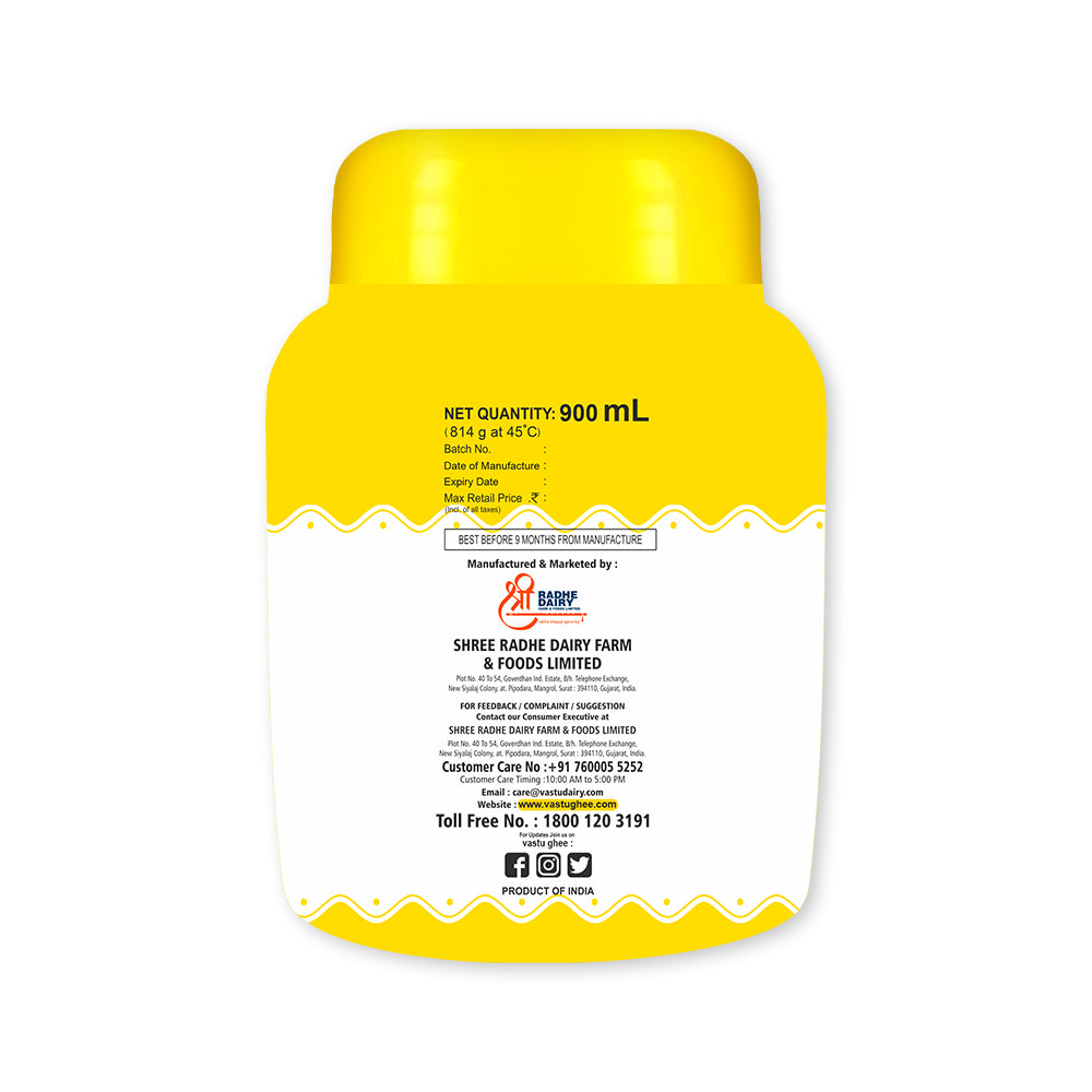 
                  
                    Vastu Cow Ghee Jar (Pack of 1)
                  
                