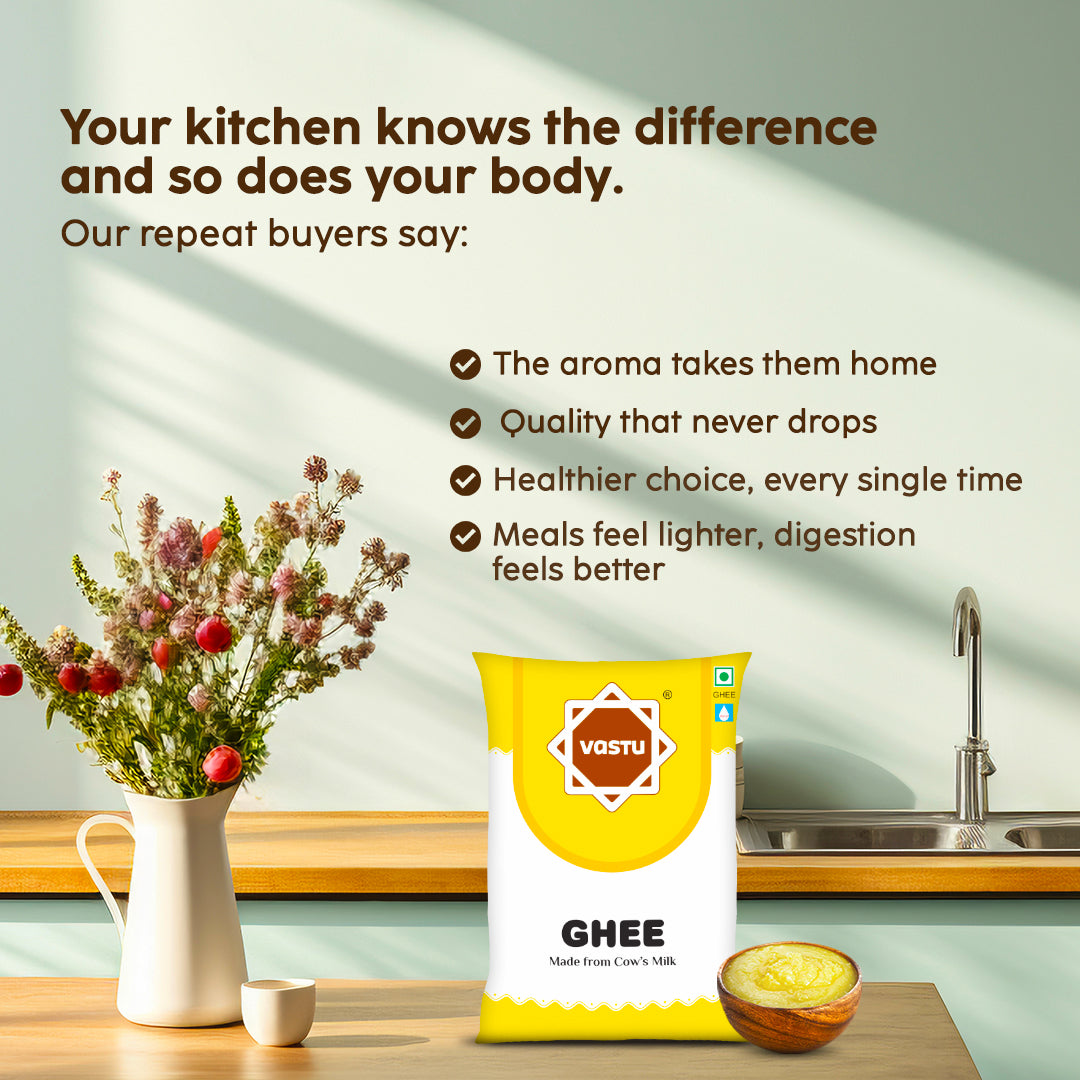 
                  
                    Vastu Cow Ghee Plastic Pouch Combo(Pack of 2)
                  
                