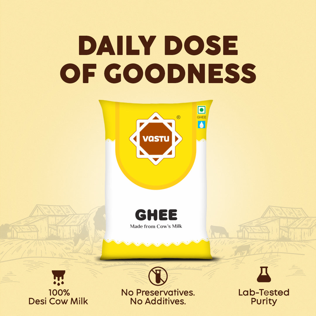 
                  
                    Vastu Cow Ghee Pouch- (Pack of 1)
                  
                