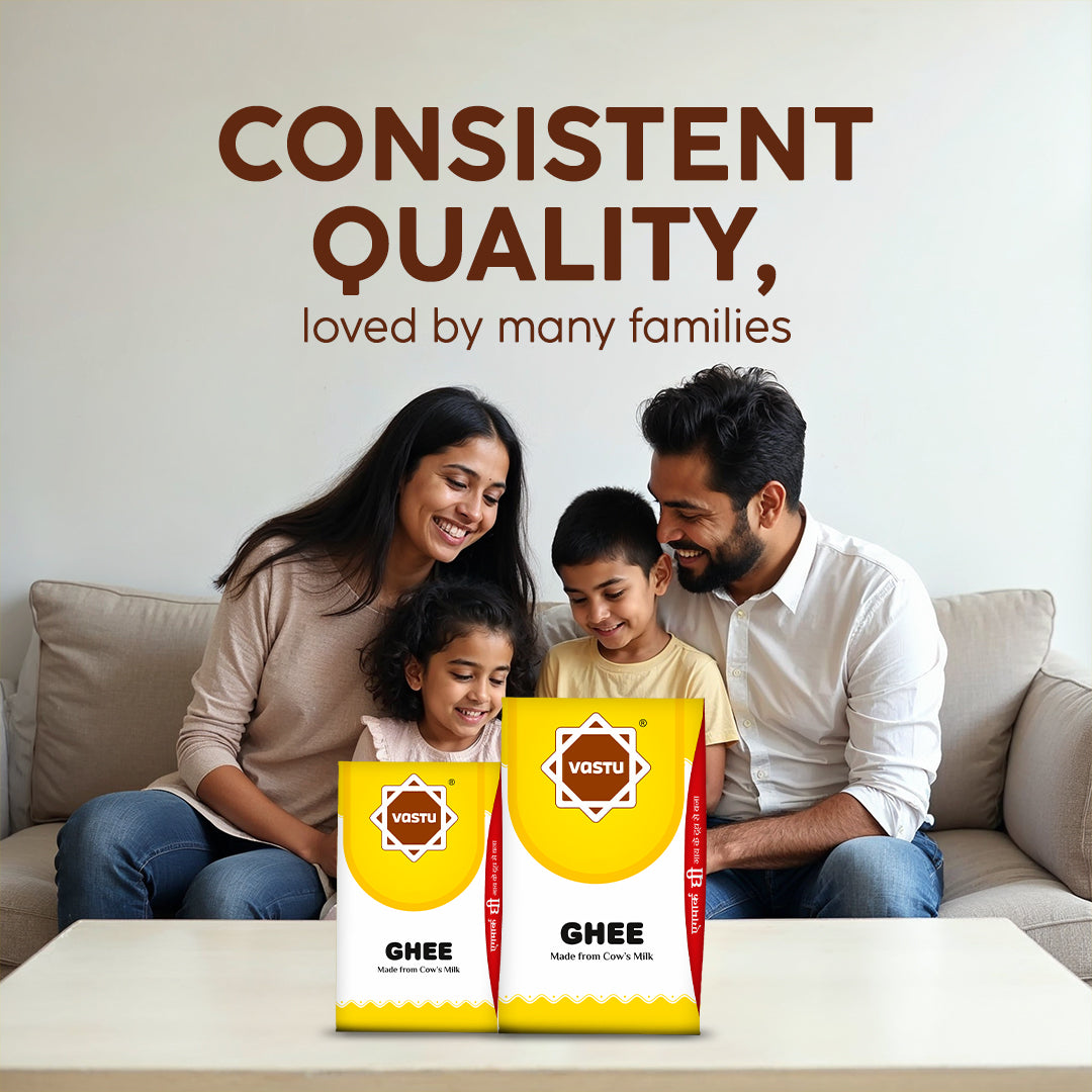 
                  
                    Vastu Cow Ghee Tetrapack(Sikka Pack) Combo-(Pack of 2)
                  
                
