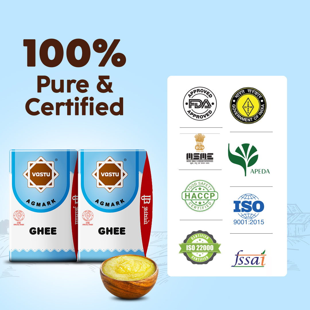 
                  
                    Vastu Desi Ghee Tetra pack(Sikka Pack) Combo(Pack of 2)
                  
                