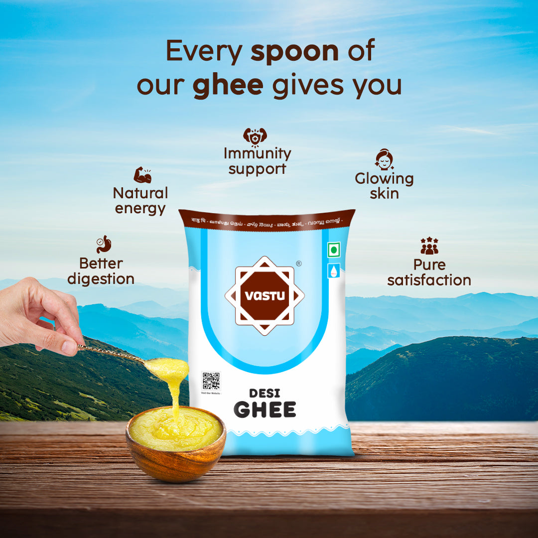 
                  
                    Vastu Desi Ghee Plastic Pouch Combo(Pack of 2)
                  
                