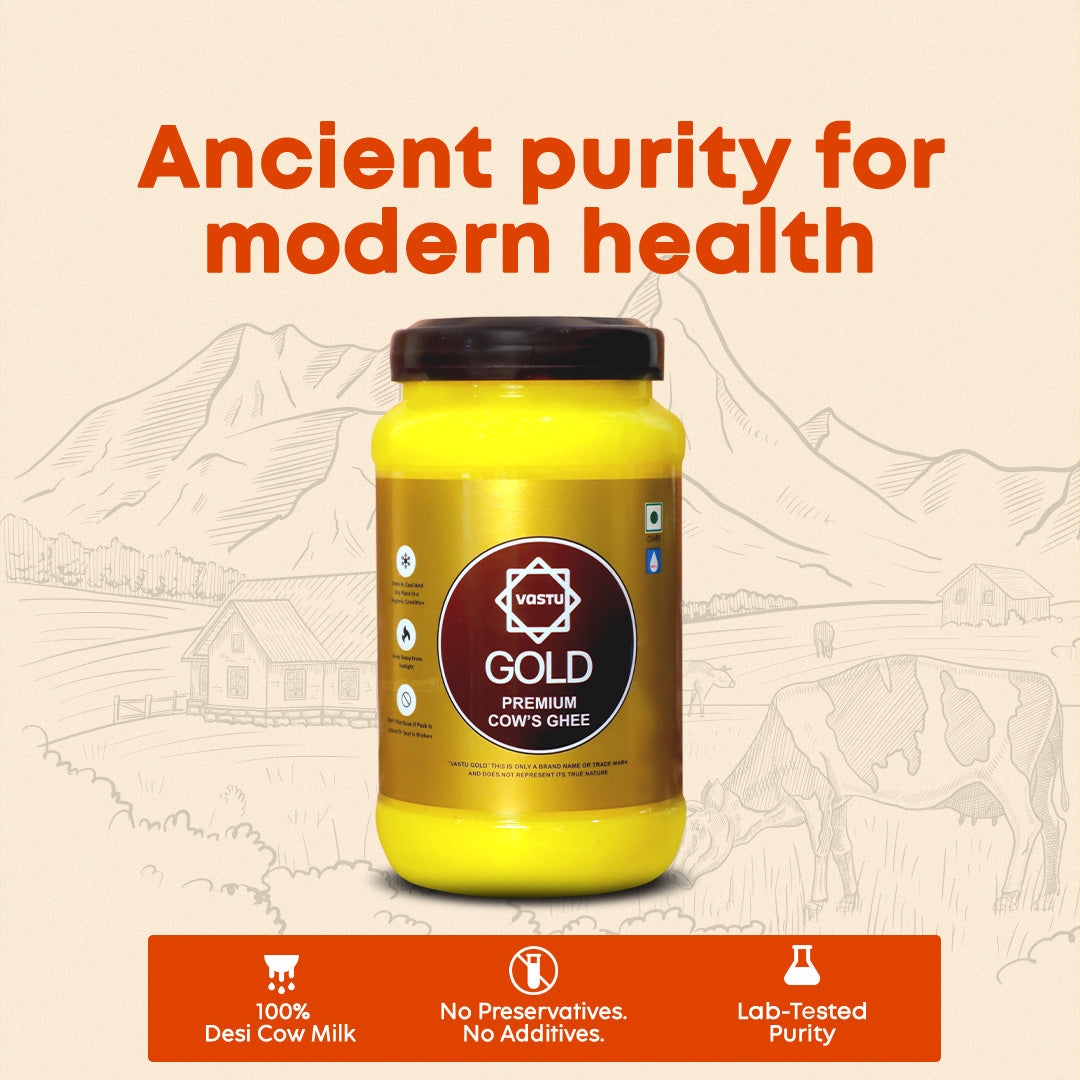 
                  
                    Vastu Cows Gold Ghee Jar Combo (Pack of 2)
                  
                