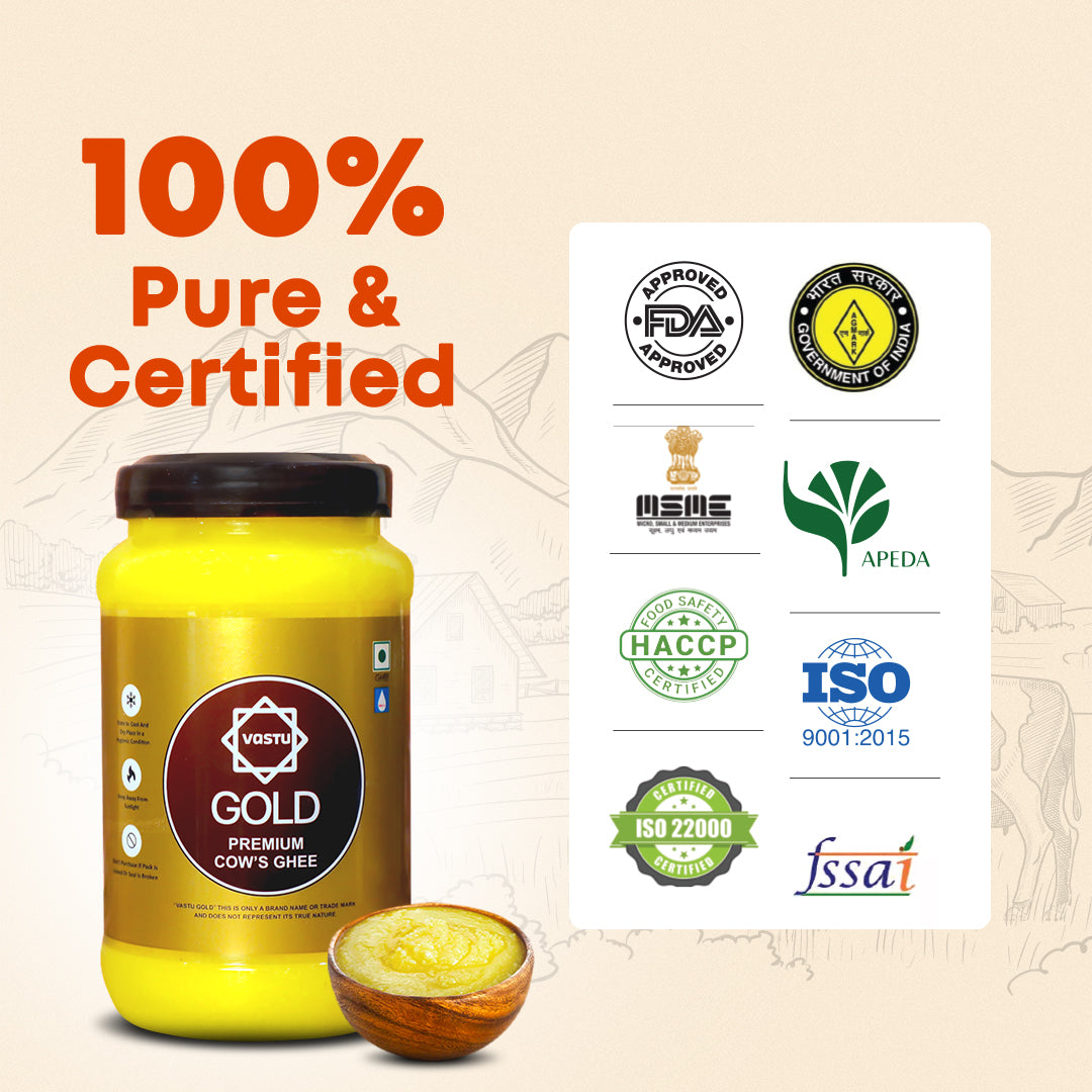 
                  
                    Vastu Cows Gold Ghee JAR (Pack of 1)
                  
                