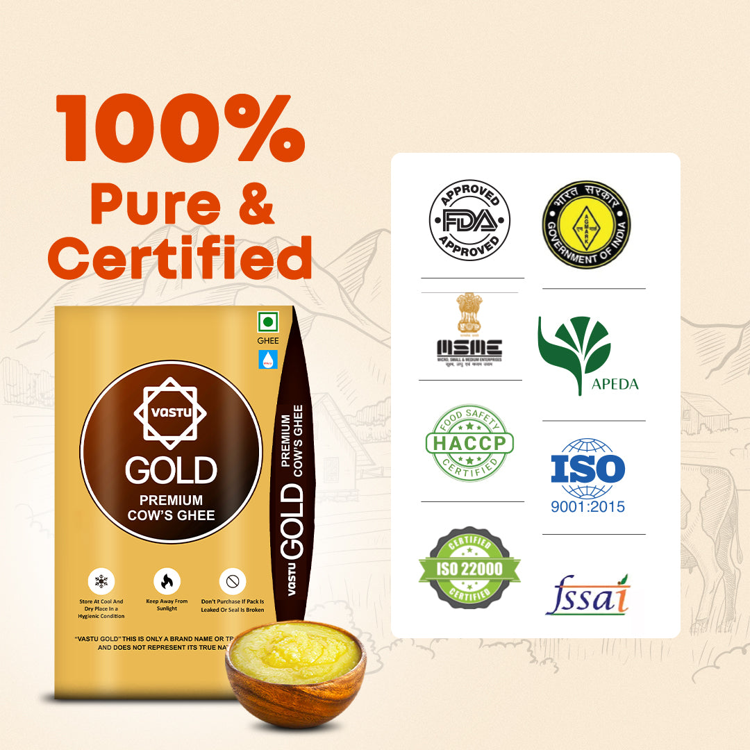 
                  
                    Vastu Cows Gold Ghee Tetra Pack(Pack of 1)
                  
                