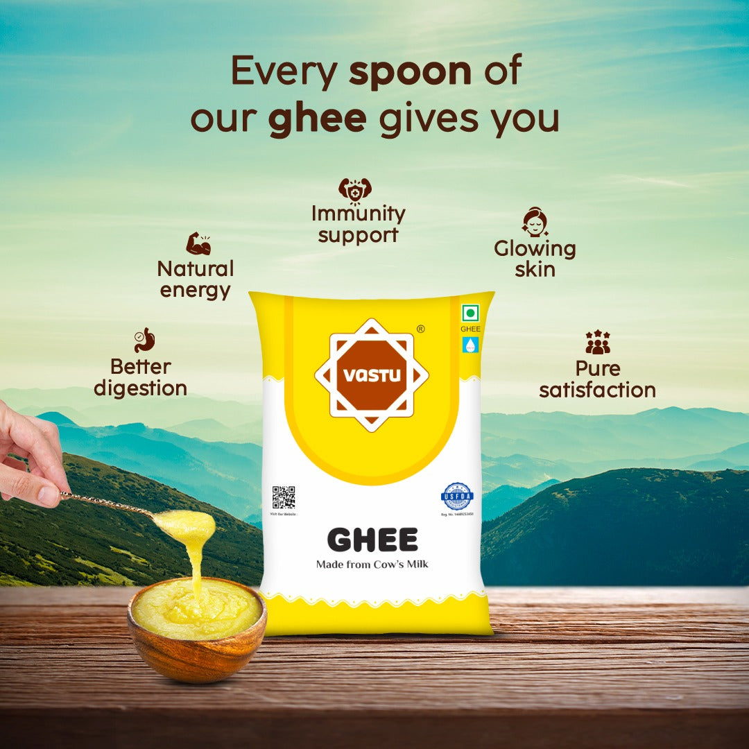
                  
                    Vastu Cow Ghee Pouch- (Pack of 1)
                  
                