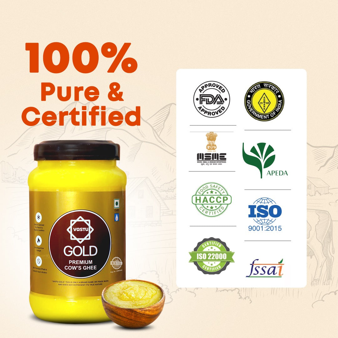
                  
                    Vastu Cows Gold Ghee JAR (Pack of 1)
                  
                