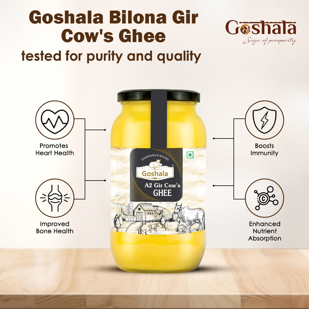 
                  
                    Goshala Bilona Gir Cow Ghee Jar Combo (Pack of 3)
                  
                