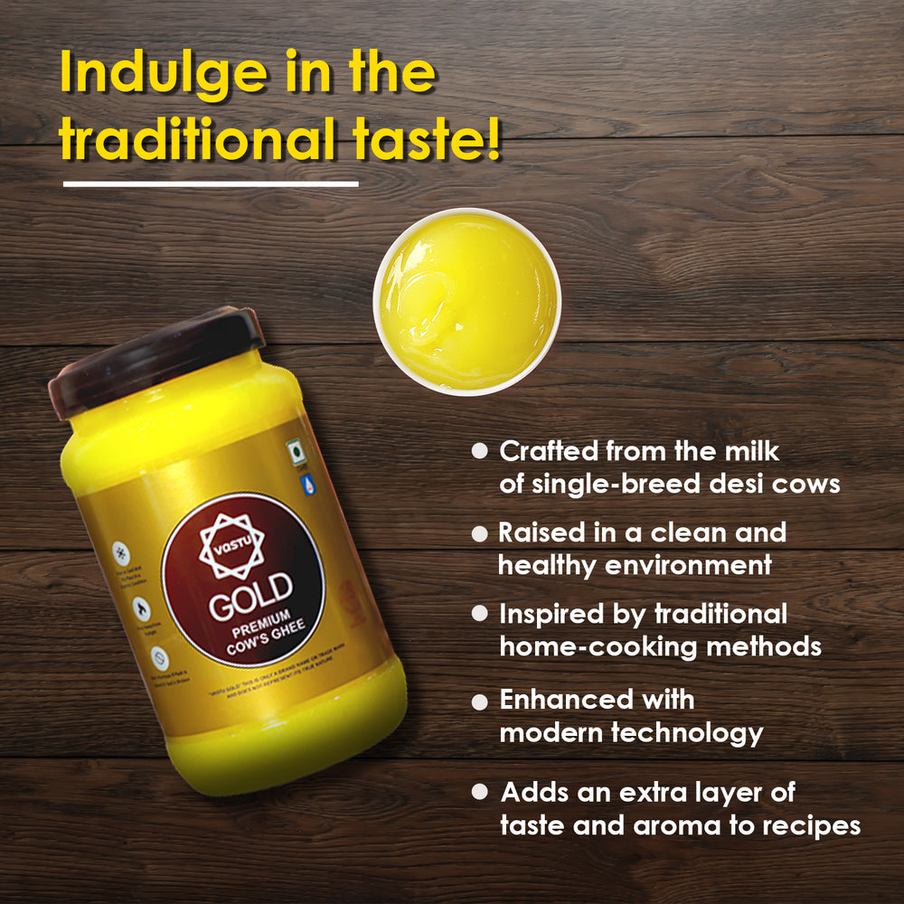 
                  
                    Vastu Cows Gold Ghee JAR (Pack of 1)
                  
                